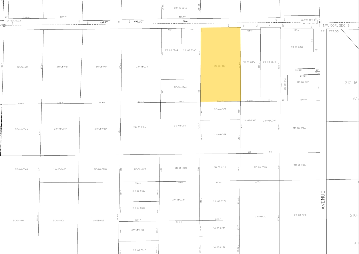 909 W Happy Valley Rd, Phoenix, AZ for lease Plat Map- Image 1 of 2