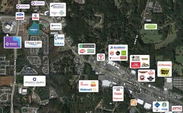 Highland Pavilion Way, Dallas, GA - AERIAL  map view