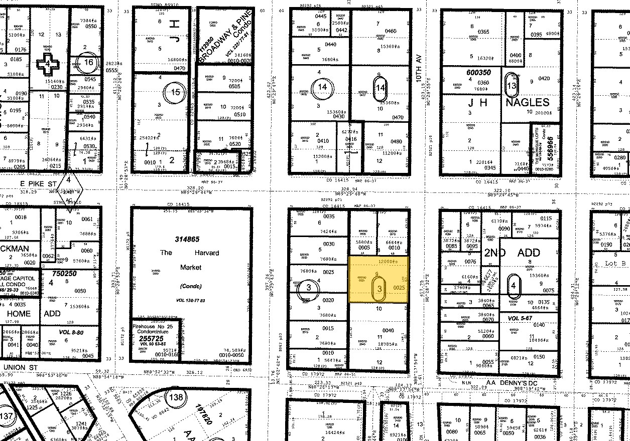 1415-1423 10th Ave E, Seattle, WA for sale Plat Map- Image 1 of 1