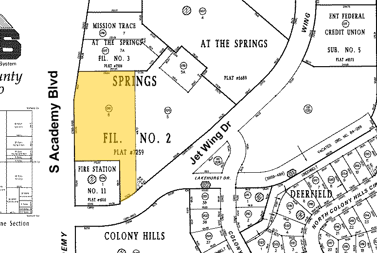 3175 Jet Wing Dr, Colorado Springs, CO for lease - Plat Map - Image 2 of 12