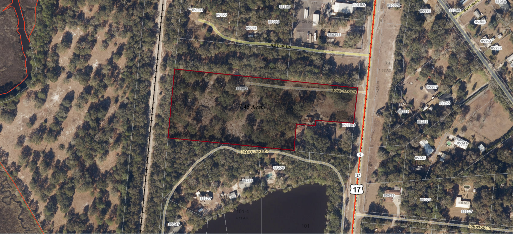 850343 US Highway 17, Yulee, FL for sale Aerial- Image 1 of 4