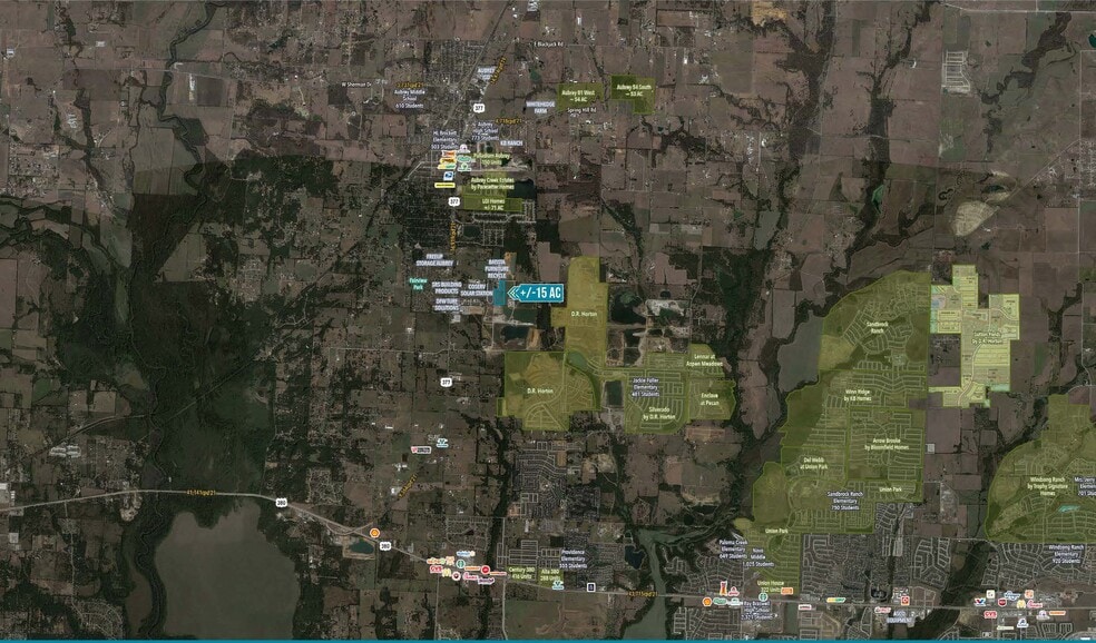 9080 Ike Byrom rd, Aubrey, TX for lease - Aerial - Image 3 of 10