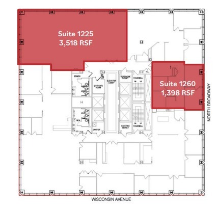 250 E Wisconsin Ave, Milwaukee, WI for lease Floor Plan- Image 1 of 1