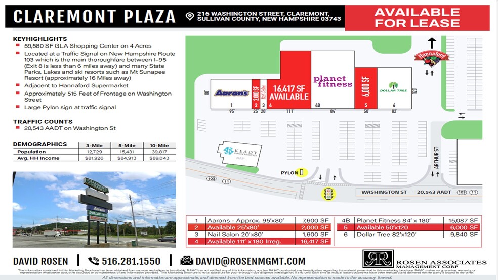 216 Washington St, Claremont, NH for lease - Building Photo - Image 1 of 2