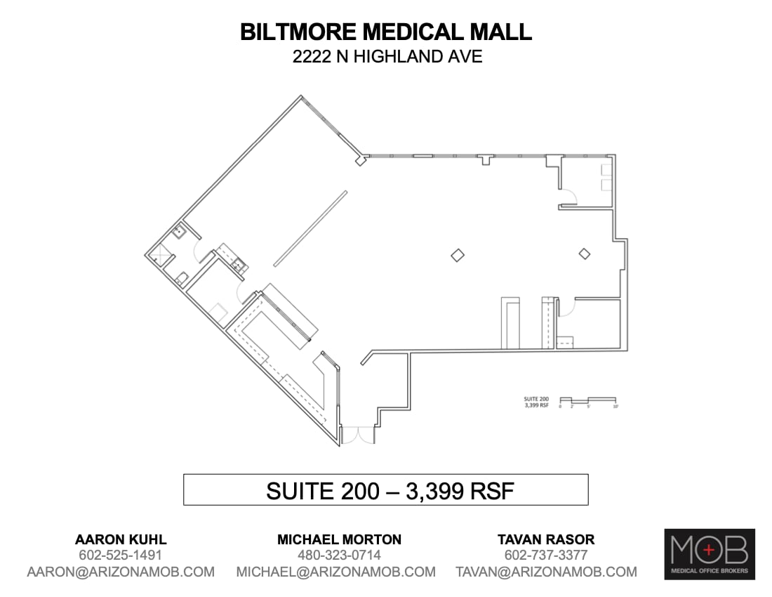 2222 E Highland Ave, Phoenix, AZ for lease Floor Plan- Image 1 of 1