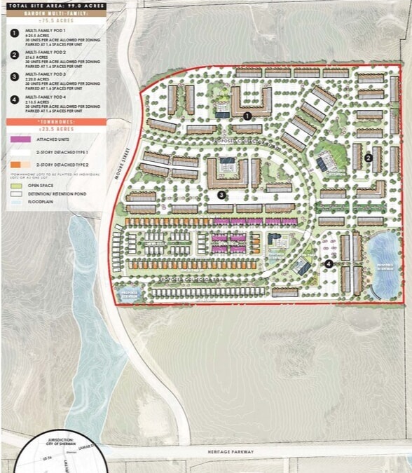 West Travis Street, Sherman, TX for sale Site Plan- Image 1 of 2