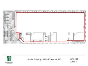 630 6th Ave SW, Calgary, AB for lease Floor Plan- Image 1 of 5