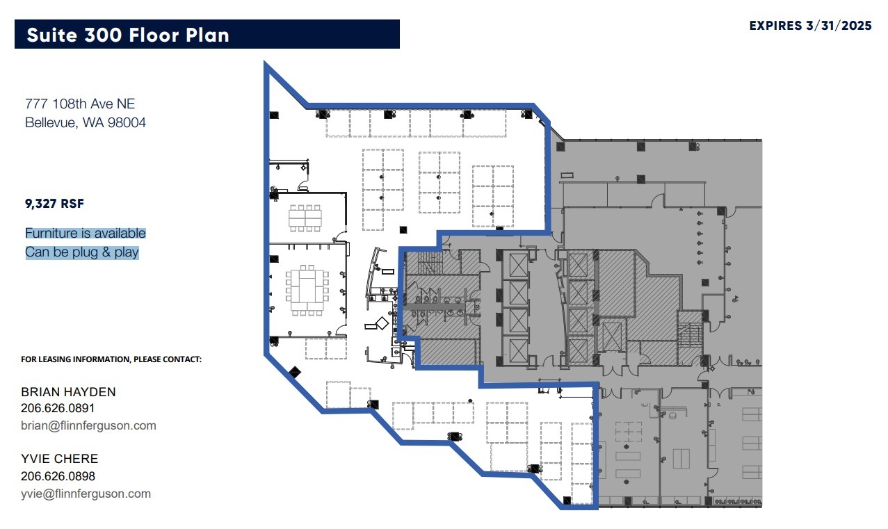 777 108th Ave NE, Bellevue, WA for lease Floor Plan- Image 1 of 1