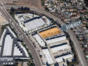 1316 N Melrose Dr, Vista, CA - aerial  map view