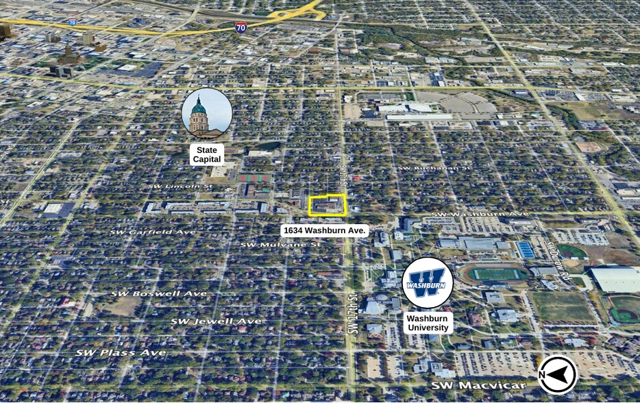 1634 SW Washburn Ave, Topeka, KS for lease - Building Photo - Image 2 of 3