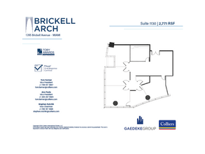 1395 Brickell Ave, Miami, FL for lease Floor Plan- Image 1 of 2