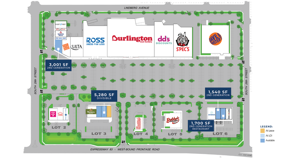 2700 W Expressway 83, McAllen, TX for lease - Site Plan - Image 3 of 4