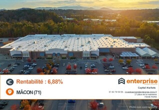 Mâcon, SEL - AERIAL map view
