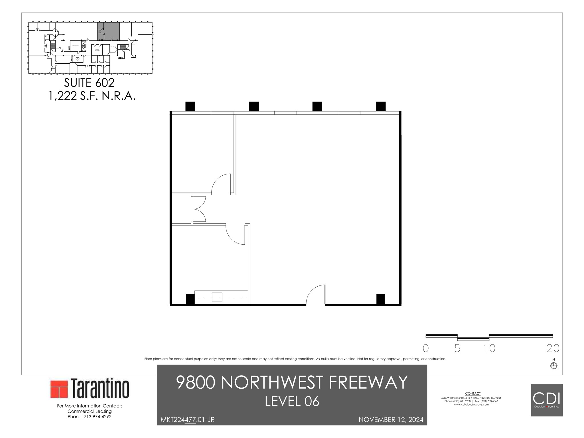 9800 Northwest Fwy, Houston, TX for lease Site Plan- Image 1 of 1