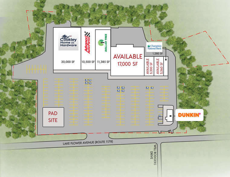 213 Lake Flower Ave, Saranac Lake, NY for lease - Site Plan - Image 2 of 2