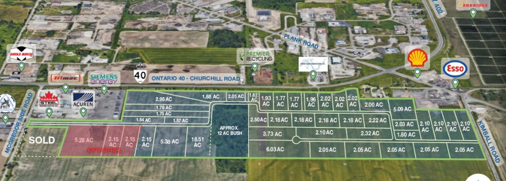 396 Mcgregor Side Rd, Sarnia, ON for sale - Aerial - Image 1 of 1