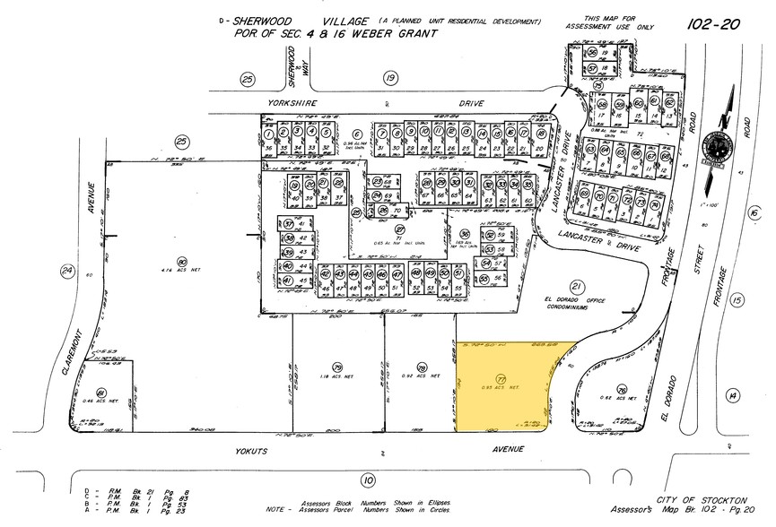 37 W Yokuts Ave, Stockton, CA for lease - Plat Map - Image 3 of 3