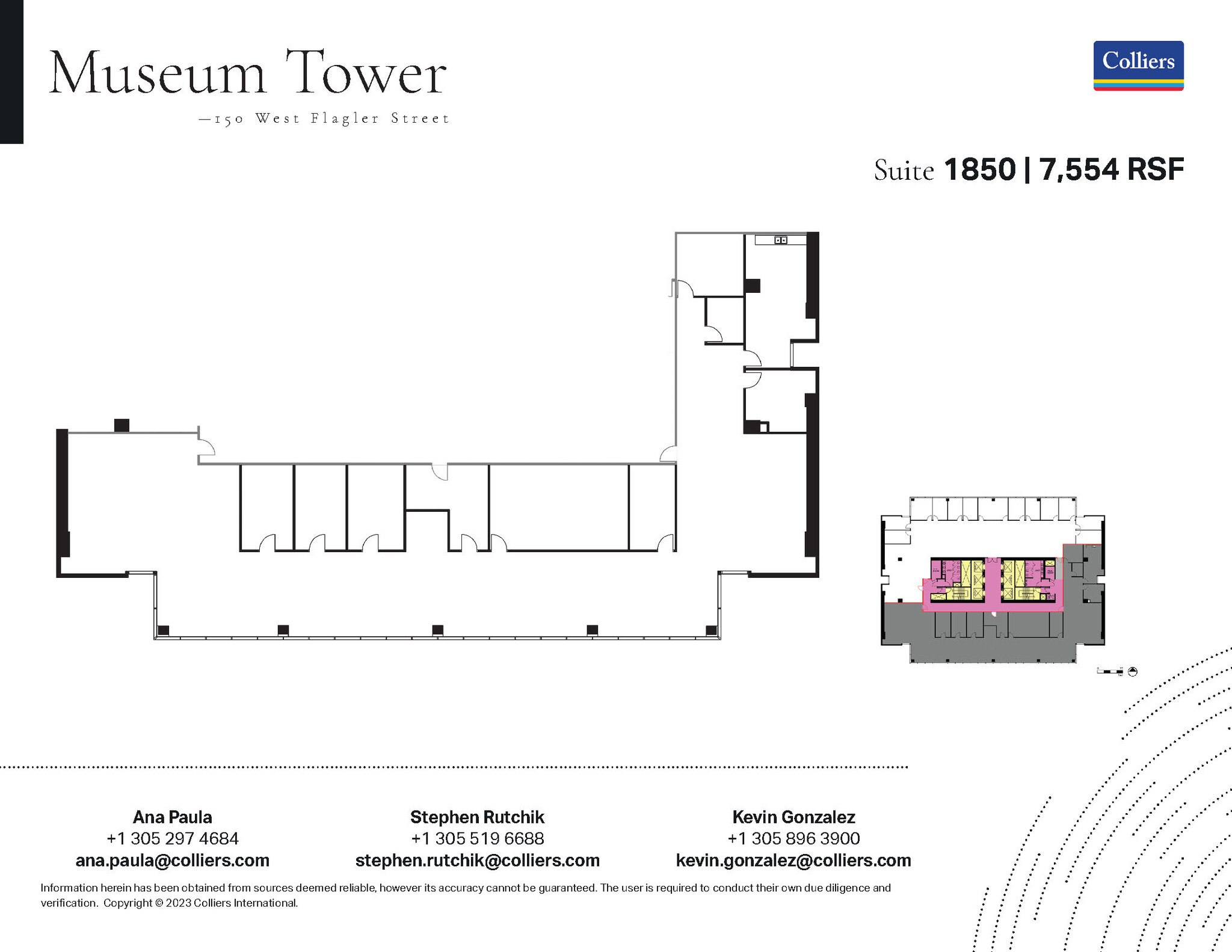 150 W Flagler St, Miami, FL for lease Floor Plan- Image 1 of 1