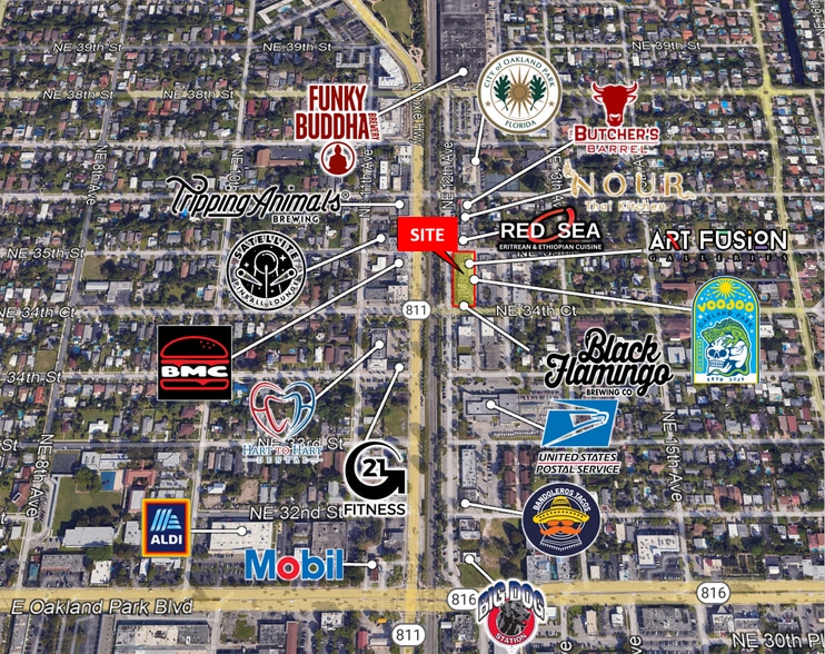 3492 NE 12th Ave, Oakland Park, FL for sale - Aerial - Image 2 of 16