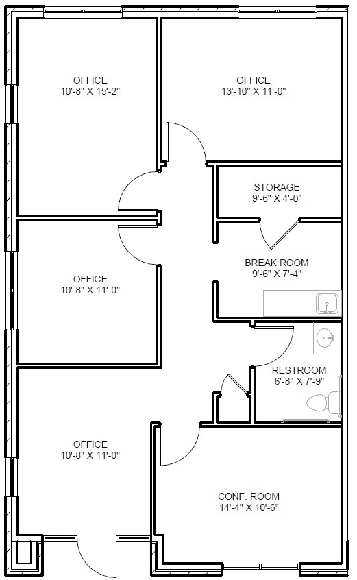 1630 W Prosper Trl, Prosper, TX for lease Floor Plan- Image 1 of 9