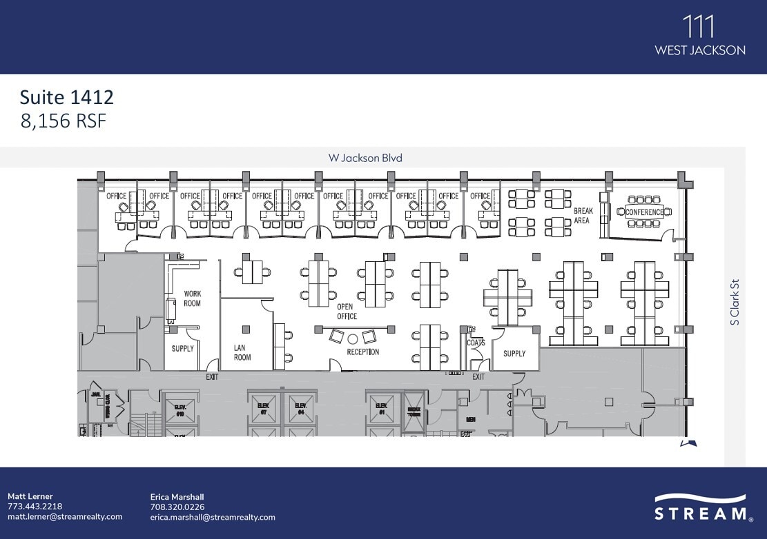 111 W Jackson Blvd, Chicago, IL for lease Floor Plan- Image 1 of 1
