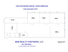 1910-1986 Raymond Dr, Northbrook, IL for lease Site Plan- Image 1 of 1