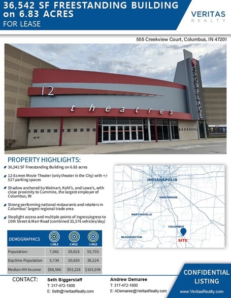 555 Creekview Ct, Columbus, IN for lease - Building Photo - Image 2 of 3