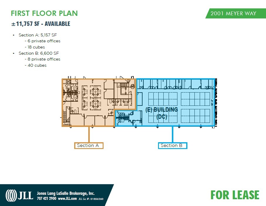 2001 Meyer Way, Fairfield, CA for lease Floor Plan- Image 1 of 1