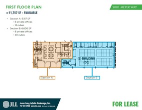 2001 Meyer Way, Fairfield, CA for lease Floor Plan- Image 1 of 1