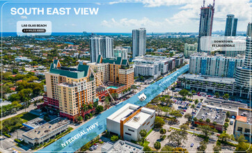 105 N Federal Hwy, Fort Lauderdale, FL for lease Aerial- Image 2 of 4