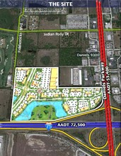 Daniels & I-75 Pky, Fort Myers, FL - aerial  map view