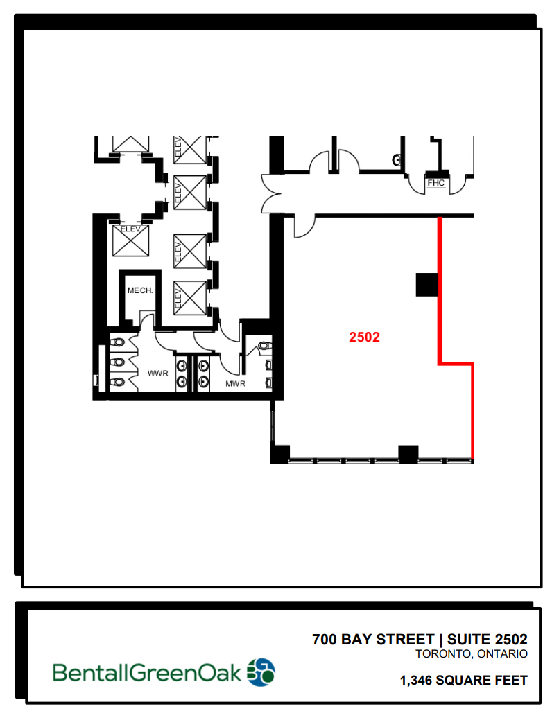 700 Bay St, Toronto, ON for lease Floor Plan- Image 1 of 1