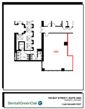 700 Bay St, Toronto, ON for lease Floor Plan- Image 1 of 1