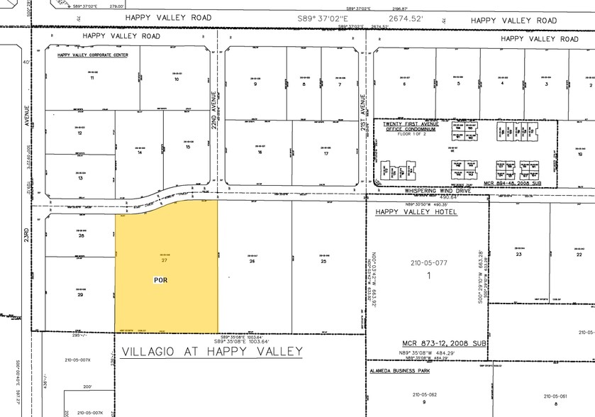 2225 W Whispering Wind Dr, Phoenix, AZ for lease - Plat Map - Image 2 of 16