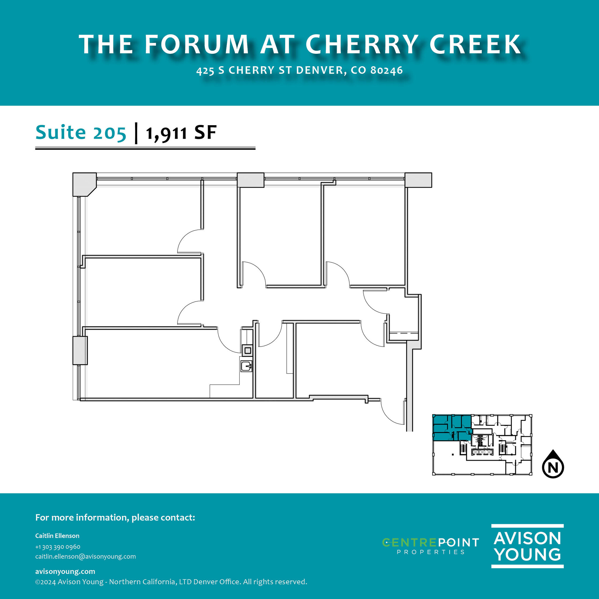 425 S Cherry St, Glendale, CO for lease Floor Plan- Image 1 of 1