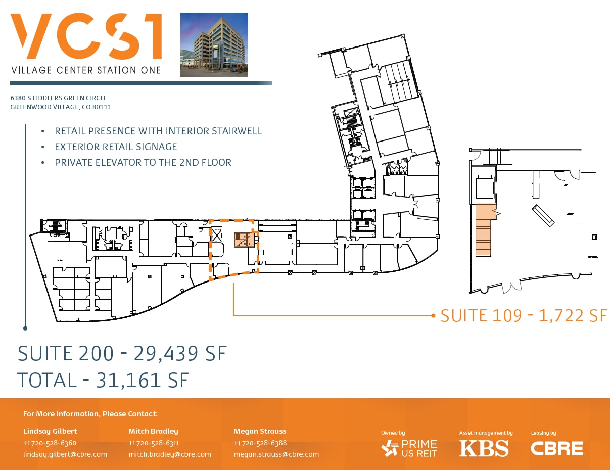 6380 S Fiddlers Green Cir, Greenwood Village, CO for lease Floor Plan- Image 1 of 2