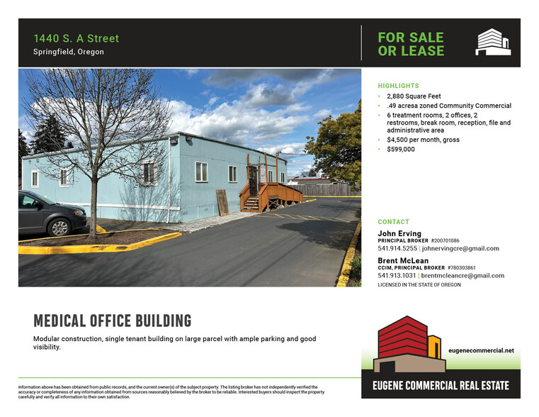 1440 A st, Springfield, OR for lease - Primary Photo - Image 1 of 1