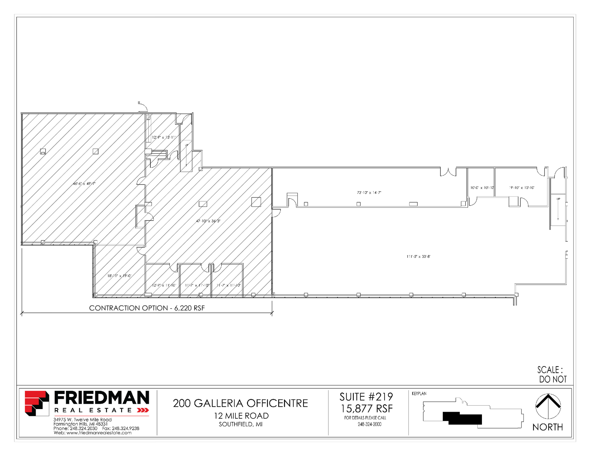 200 Galleria Officentre, Southfield, MI for sale Floor Plan- Image 1 of 2