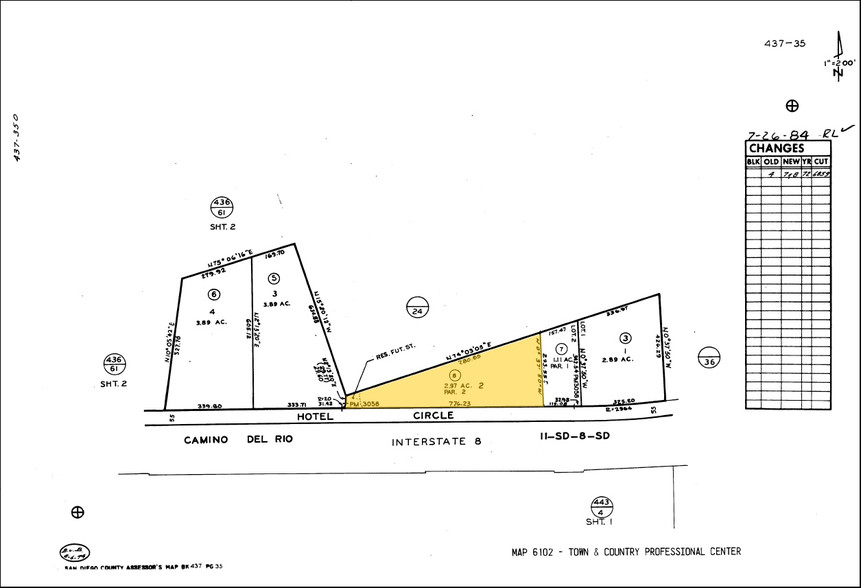 1660 Hotel Cir N, San Diego, CA for lease - Plat Map - Image 2 of 4