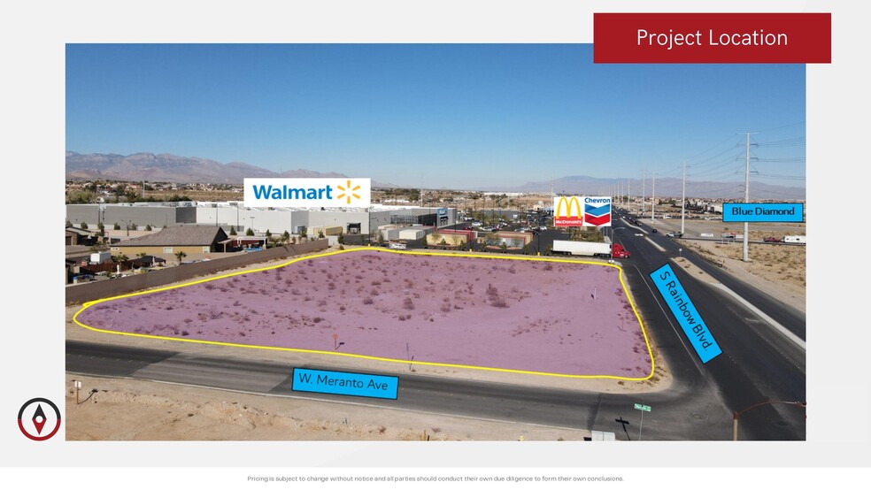 Rainbow Blvd Blue Diamond Blvd Blvd, Las Vegas, NV for lease - Aerial - Image 2 of 6