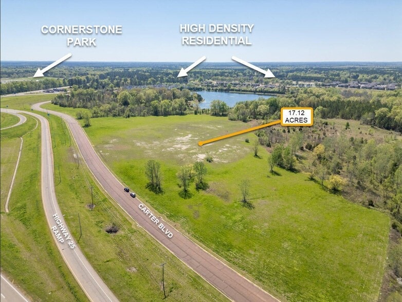 W side Hwy 25 and Carter blvd, Starkville, MS for sale - Aerial - Image 3 of 10