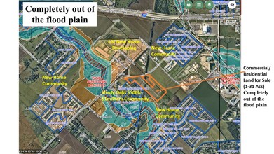 Bamore Rd & Cottonwood School Rd, Rosenberg, TX - aerial  map view - Image1