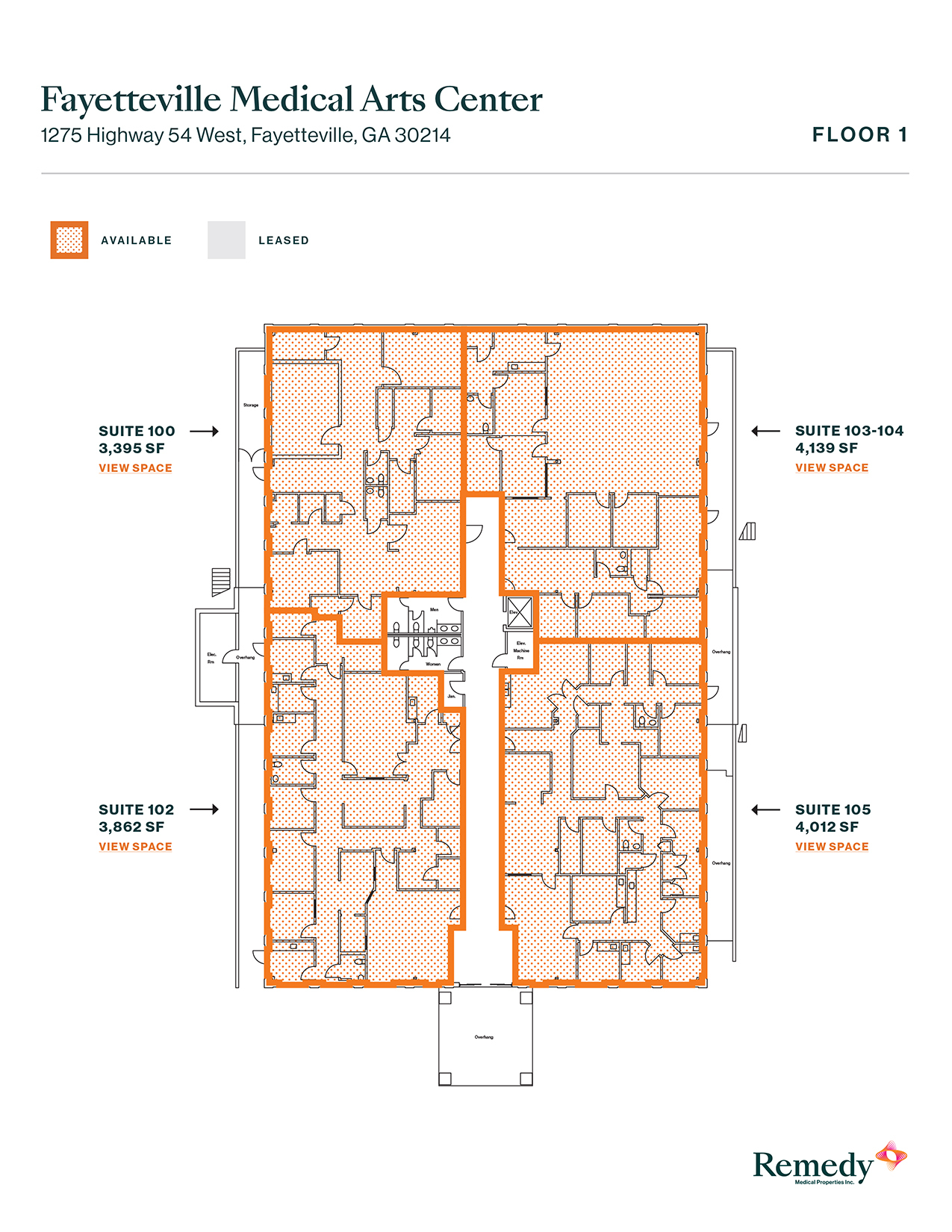 1275 Highway 54 W, Fayetteville, GA for lease Floor Plan- Image 1 of 1