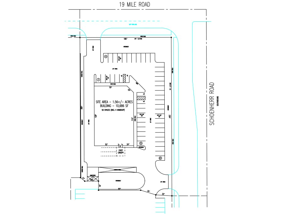 13500 19 Mile Rd, Sterling Heights, MI for lease Site Plan- Image 1 of 1