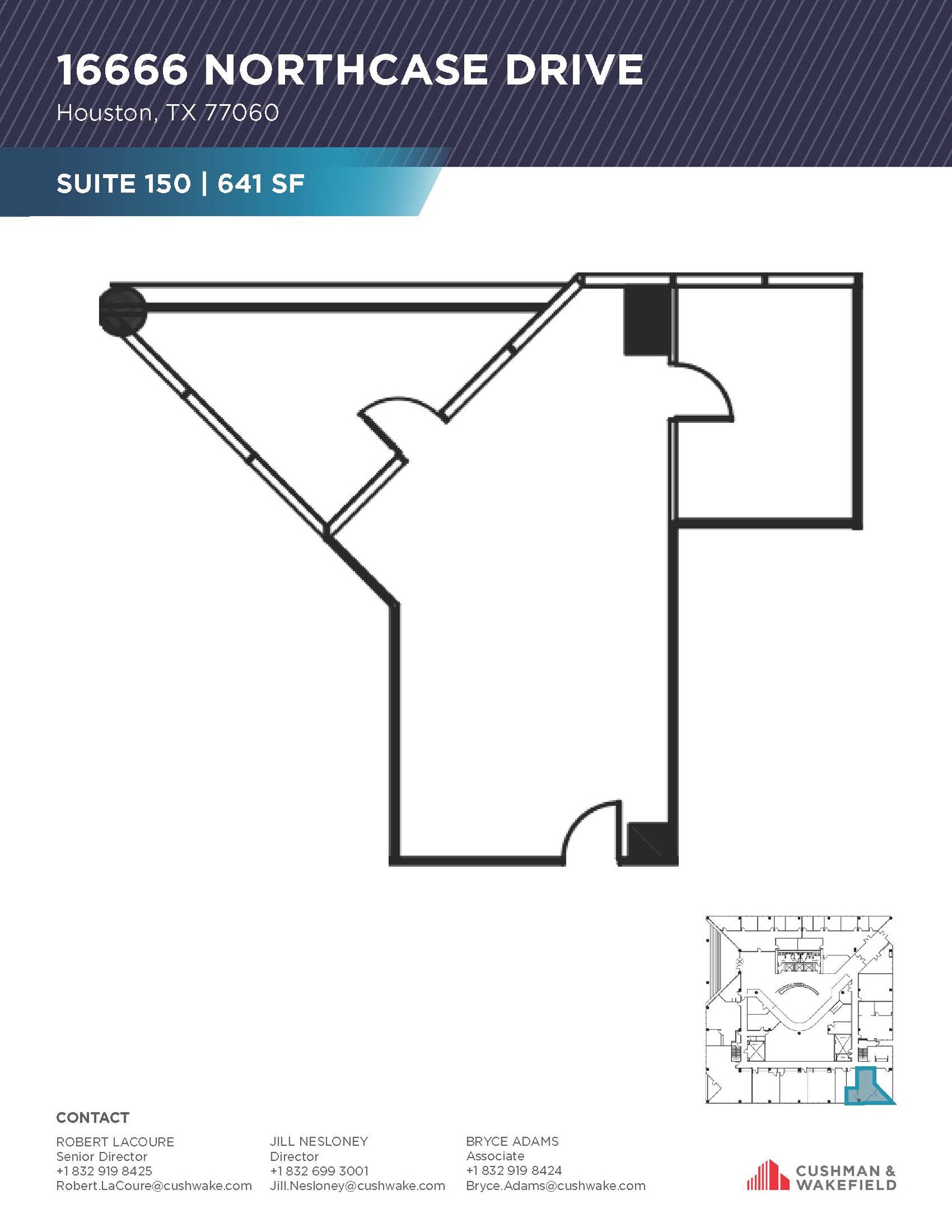 16666 Northchase Dr, Houston, TX for lease Floor Plan- Image 1 of 1