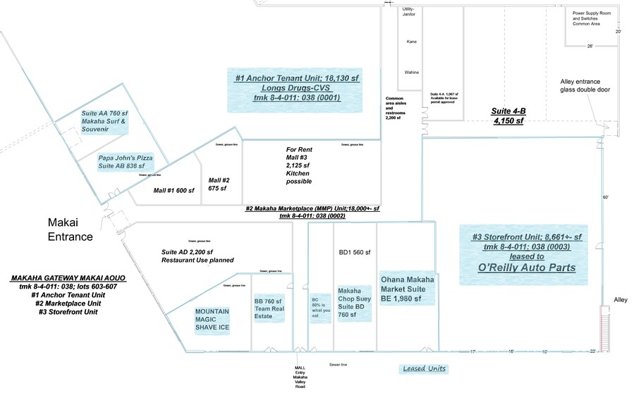 84-1170 Farrington Hwy, Waianae, HI for lease - Floor Plan - Image 2 of 7