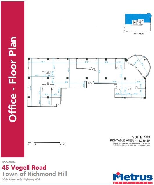 45 Vogell Rd, Richmond Hill, ON for lease Floor Plan- Image 1 of 1