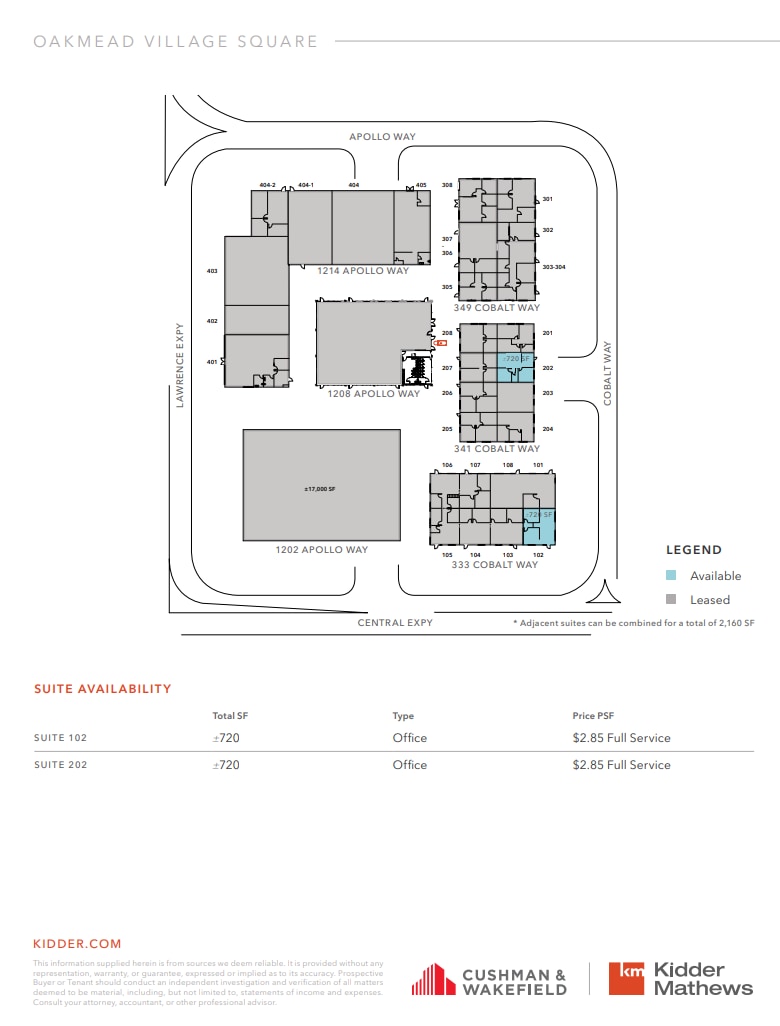 333-349 Cobalt Way, Sunnyvale, CA for lease Floor Plan- Image 1 of 1