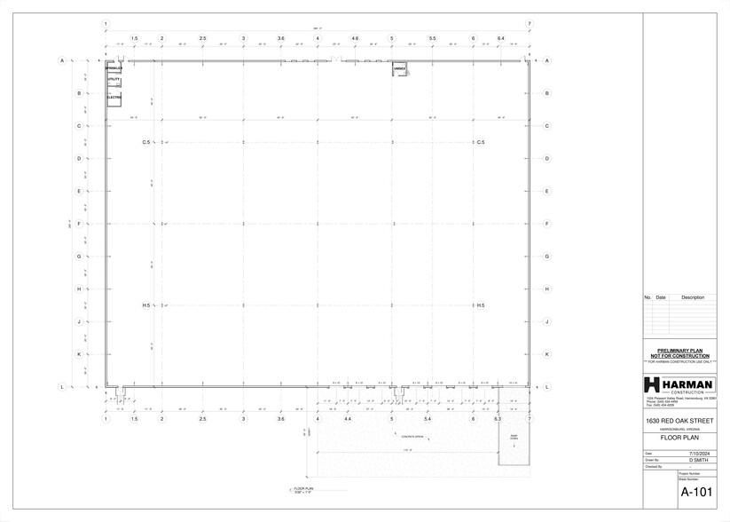 1630 Red Oak st, Harrisonburg, VA for lease - Site Plan - Image 1 of 5