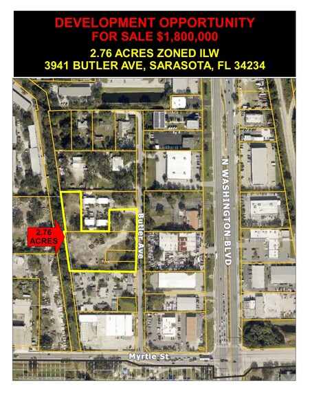 3941 Butler Ave, Sarasota, FL for sale - Building Photo - Image 2 of 2